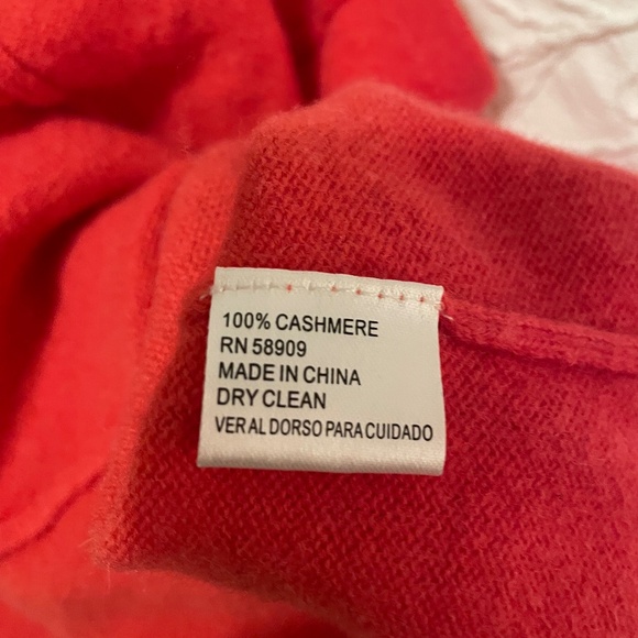 Antonio Melani Carolina Cashmere Coral Peplum Sweater - Picture 5 of 5